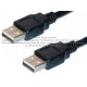 Cable extensión USB A macho a USB A macho de 1 m